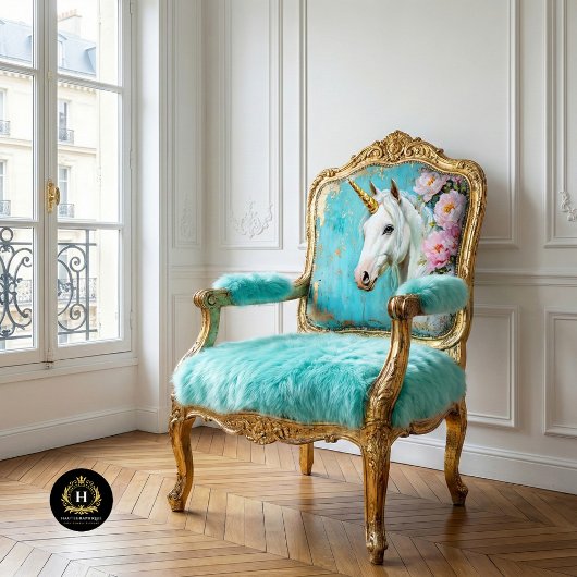 Pastel Bloemige Eenhoorn Decoupage Tissuepapier