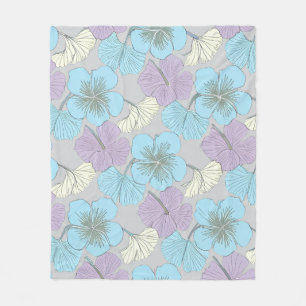 “Pastel Bloemige Fleece Deken" Deken