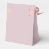 Pastel Bloemige Pasen Design met Roze Lint Bedankdoosjes (Achterkant)