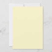 Pastel Bloemige Romantische Bruiloft Kaart (Achterkant)