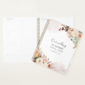 Pastel Bloemige Watercolor Bloei Script Bruiloft Planner (Display)