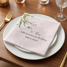 Pastel bloemige waterverf succulent boho servet