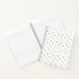 Pastel Bloemmotief – Elegante Botanische Print Notitieboek