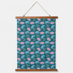 Pastel Bloemmotief Hangend Wandkleed