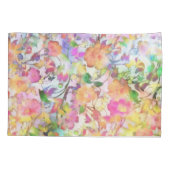 Pastel bloemmotief kussensloop (Achterkant)