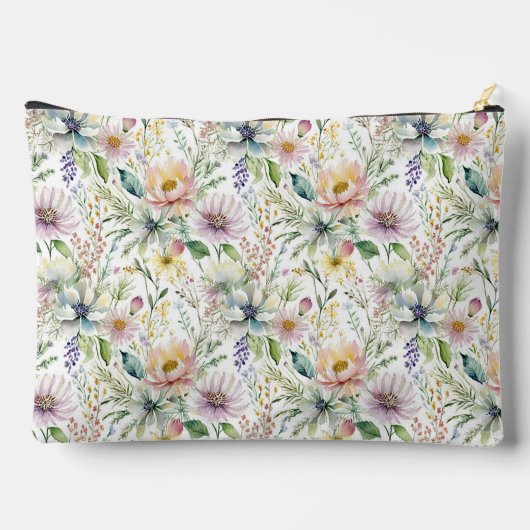  pastel bloemmotief monogram etui (Achterkant)