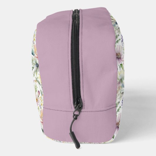 pastel bloemmotief monogram toilettasje (Rechts)