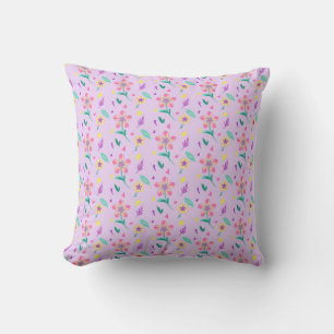 Pastel Bloemmotief – Mooie Waterverf Bloemen Des Kussen