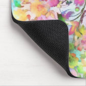 Pastel bloemmotief muismat (Hoek)