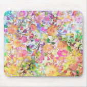 Pastel bloemmotief muismat (Voorkant)