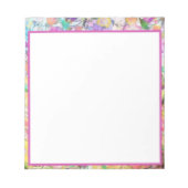 Pastel bloemmotief notitieblok (Voorkant)