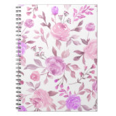 Pastel Bloemmotief  Notitieboek (Voorkant)