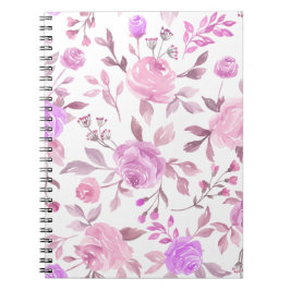 Pastel Bloemmotief Notitieboek