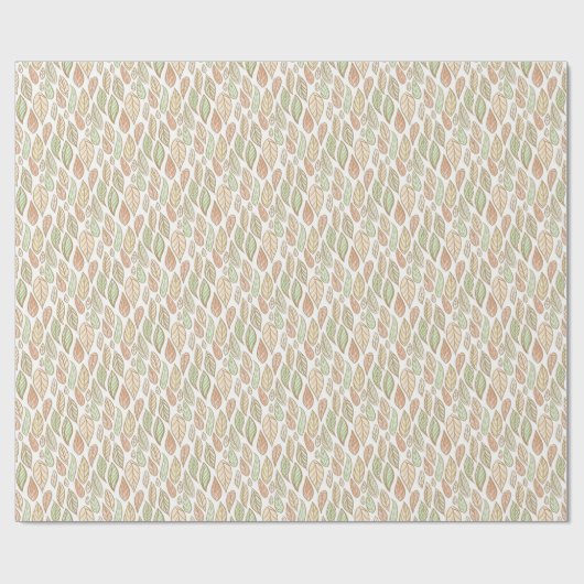 Pastel Bloemmotief Patronen Cadeaupapier (Vlak)