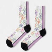 Pastel Bloemmotief Sokken (Links)