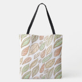 Pastel Bloemmotief Tote Bag (Achterkant)