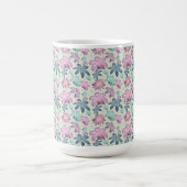 Pastel Bloemmotief waterverf Patroon  Koffiemok (Center)