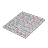 Pastel Bloemmotief waterverfpatroon Tegeltje (Zijkant)