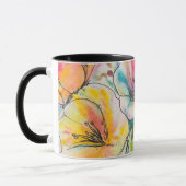 Pastel bloemontwerp mok (Links)
