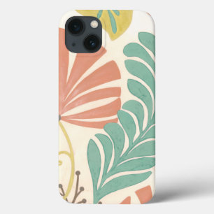 Pastel Bloemranken en Bladeren op Crème Achtergron Case-Mate iPhone Case