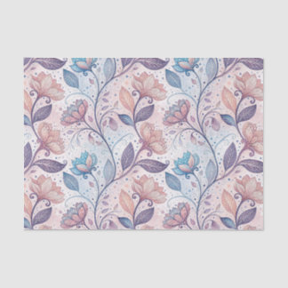 Pastel Bloemschildering Abstract Schilderkunstpatr Tissuepapier