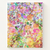Pastel bloemstuk gepersonaliseerd notitieboek (Achterkant)