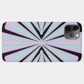 Pastel bloemvormen op een zwarte achtergrond Case-Mate iPhone case (Achterkant (horizontaal))