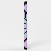 Pastel bloemvormen op een zwarte achtergrond Case-Mate iPhone case (Achterkant/rechts)