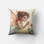 Pastel Bloesem Fee Kussen (Achterkant)