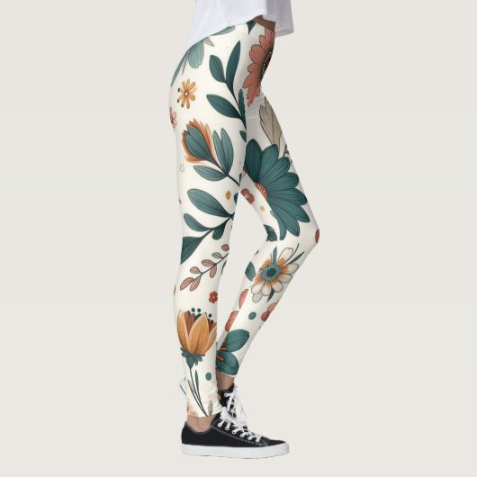 Pastel bloesems leggings (Rechts)
