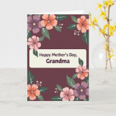 Pastel Bloesems Moeder Kaart (Gele Bloem)