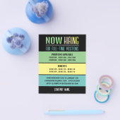 Pastel blokkeert vacature Recruitment Adverteren Flyer (Enkel)