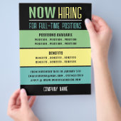 Pastel blokkeert vacature Recruitment Adverteren Flyer (Hand)