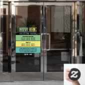 Pastel blokkeert vacature Recruitment Adverteren Raamsticker (Kantoordeur)
