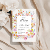 Pastel Bloom Bloemen Vrijgezellenfeest Kaart