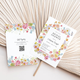 Pastel Bloom Bloemen Vrijgezellenfeest Kaart