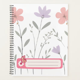 Pastel Bloom Bloemige Notitieboek Journaal Tiener