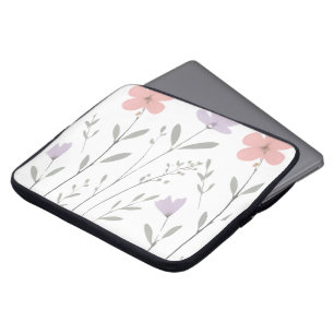 Pastel Bloom Bloemstuk voor Tiener Meisjes Laptop Sleeve