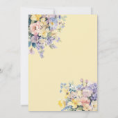 Pastel Bloom BRIDE BOUQUET VRIJGEZELLENFEEST Kaart (Achterkant)