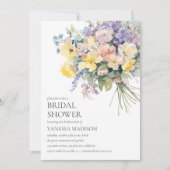 Pastel Bloom BRIDE BOUQUET VRIJGEZELLENFEEST Kaart (Voorkant)