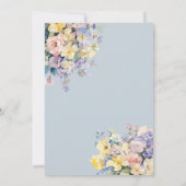 Pastel Bloom BRIDE BOUQUET VRIJGEZELLENFEEST Kaart (Achterkant)