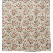 Pastel Bloom Curtain –Shabby Chic Bathroom Accent Douchegordijn (Voorkant)