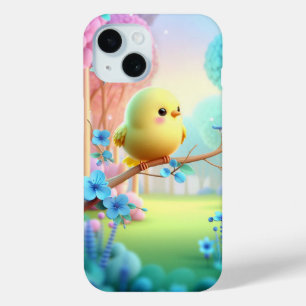 “Pastel Bloom – Elegante Ontwerp voor Telefoonhoes iPhone 15 Case
