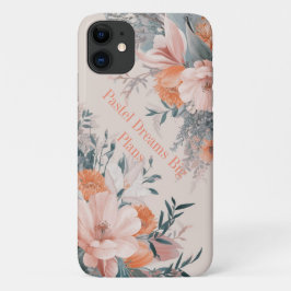 Pastel Bloom Elegantie: Floral iPhone/iPad Case