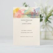 Pastel Bloom Save the Date Kaart (Staand voorkant)