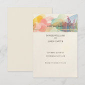 Pastel Bloom Save the Date Kaart (Voorkant / Achterkant)