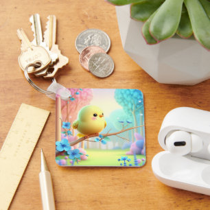 Pastel Bloom Sleutelhanger — Bloem Charm voor Tass