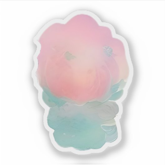 Pastel Bloom van Serenity Sticker (Voorkant)