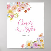 Pastel Bloom Vrijgezellenfeest Kaarten en geschenk Poster (Voorkant)