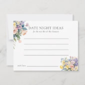 PASTEL BLOOMING FLOWERS VRIJGEZELLENFEEST DATE NIG KAART (Voorkant)